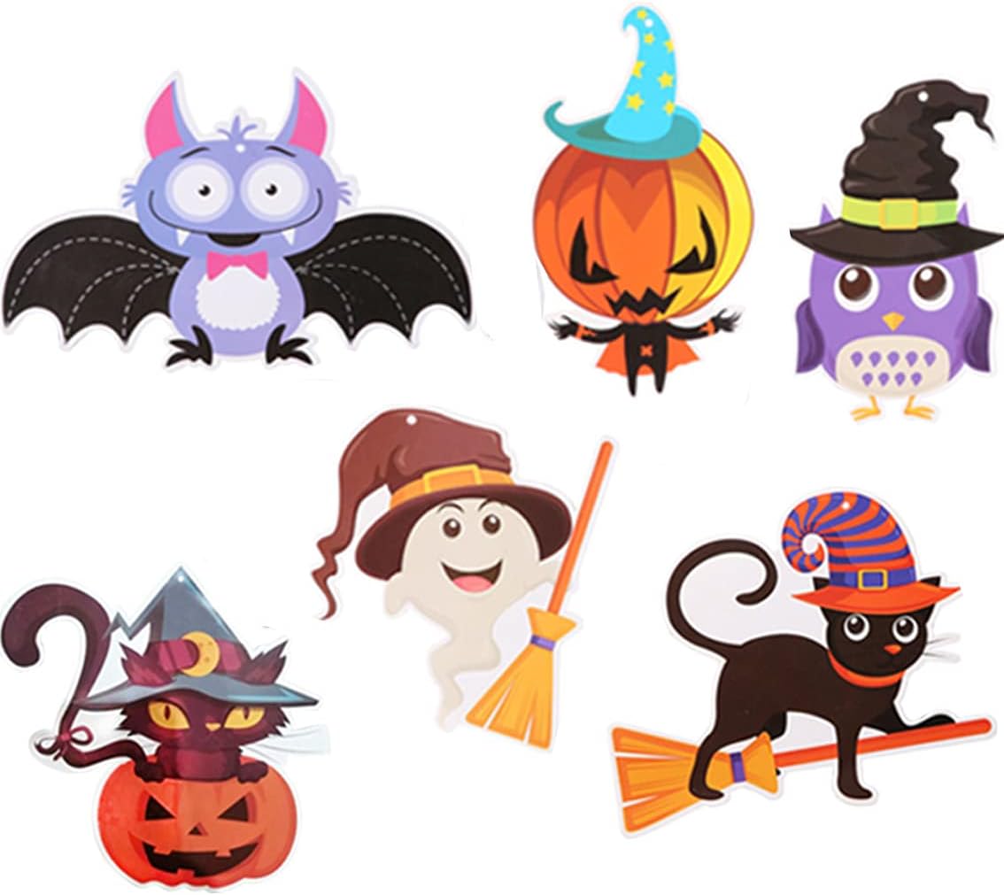 Annymall Halloween Ceiling Hanging Decorations 6PCS