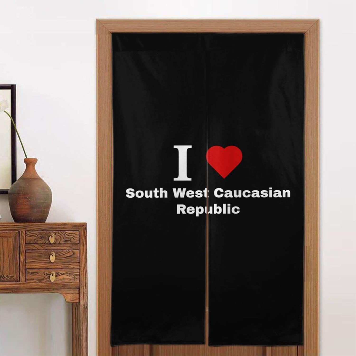 I Love South West Caucasian Republic Blackout Curtain Panels 34x56in