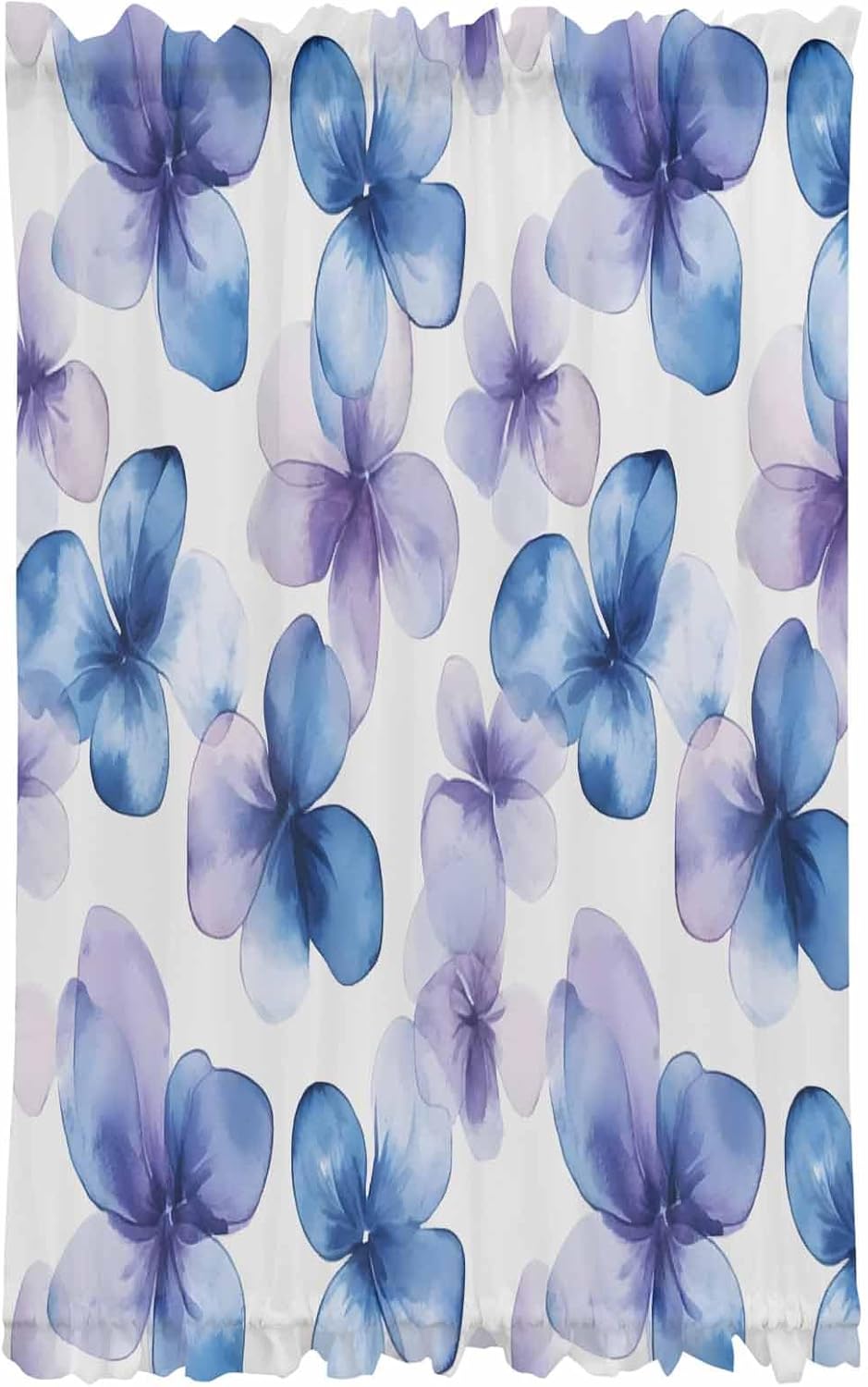 PANJINEXT Door Curtains 54x40 Sheer Panel with Tiebacks