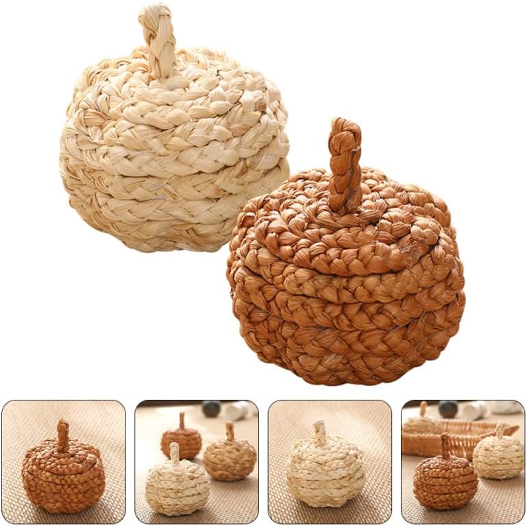 SUPVOX Pumpkin Ball Pendant - 2 Pcs Fall Decor