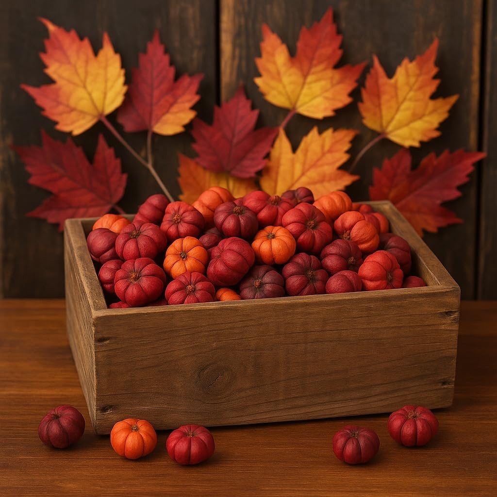 Putka Pods Mini Dried Pumpkin for Fall Decor