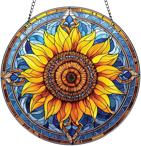 1 pcs Sunflower Acrylic Wall Hanging Decor