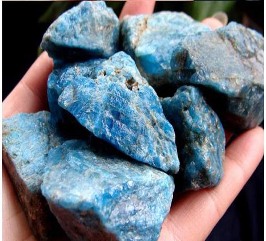 Blue Apatite Healing Crystal Rough Stone 1 Piece