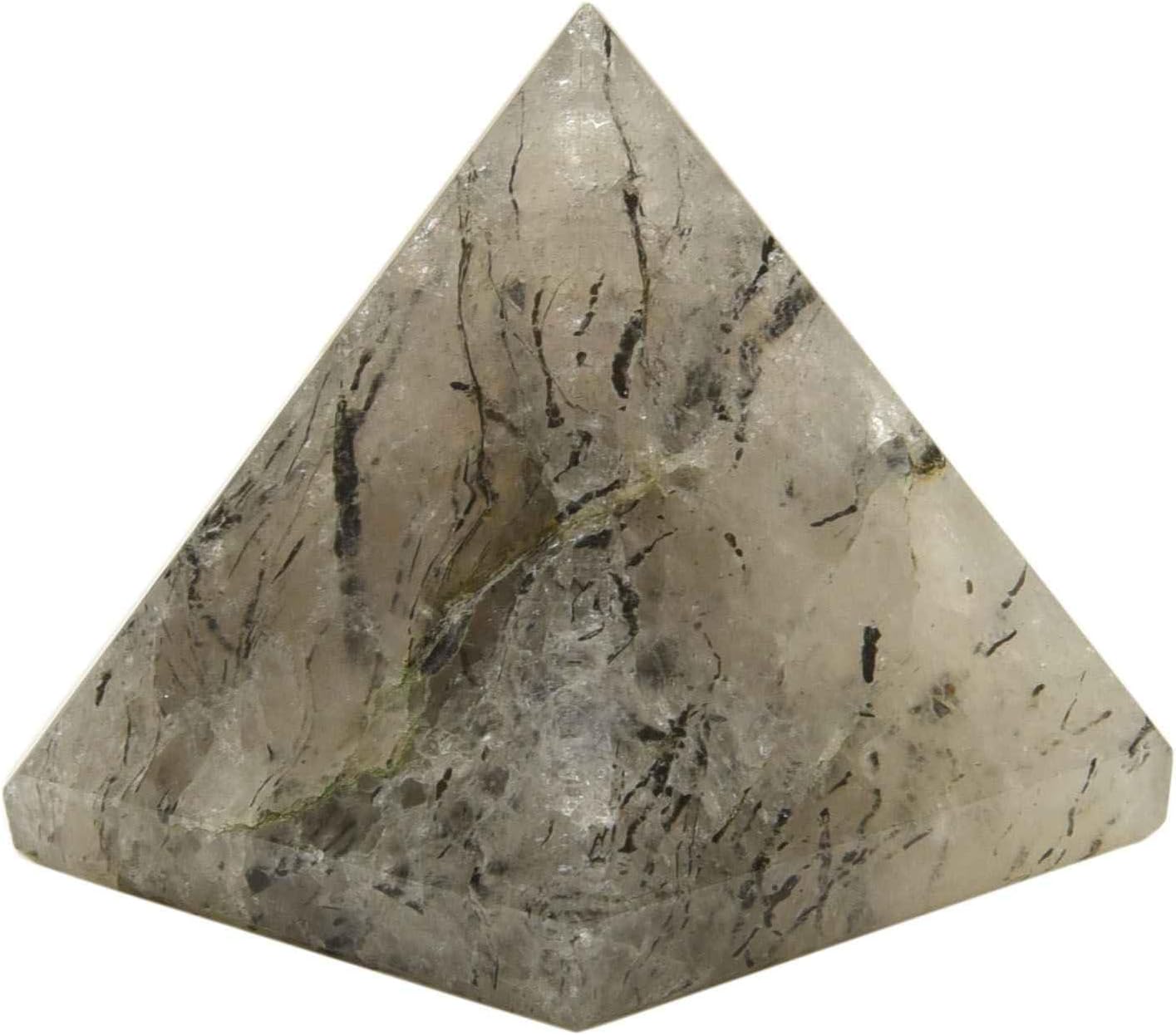 Solid Black Rutile Pyramid 2 Inches Reiki Crystal