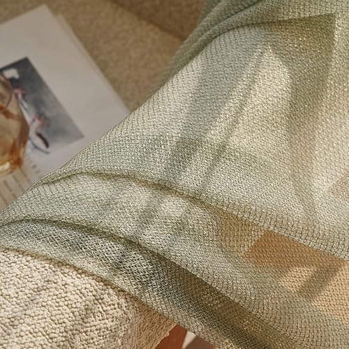 Dsnyu 52x63 Sheer Curtains for Living Room Kitchen Bedroom