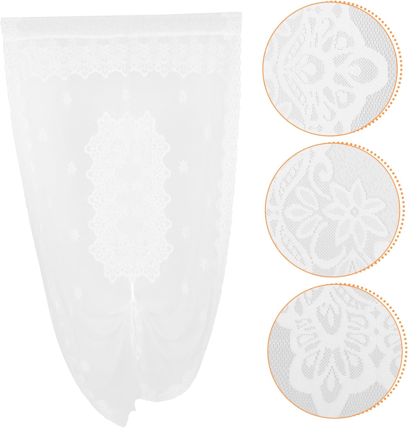Ciieeo Decorative Sheer Curtain for Doorway and Windows