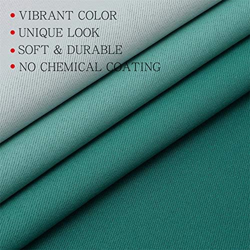 G2000 Ombre Teal Grey Window Curtains 95 Inches Long 2 Panels Set