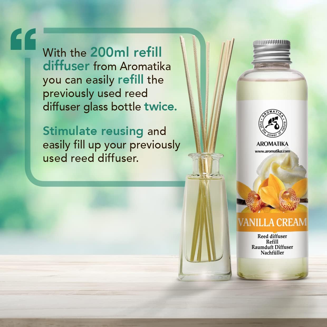 Vanilla Cream Reed Diffuser Refill 68 Fl Oz