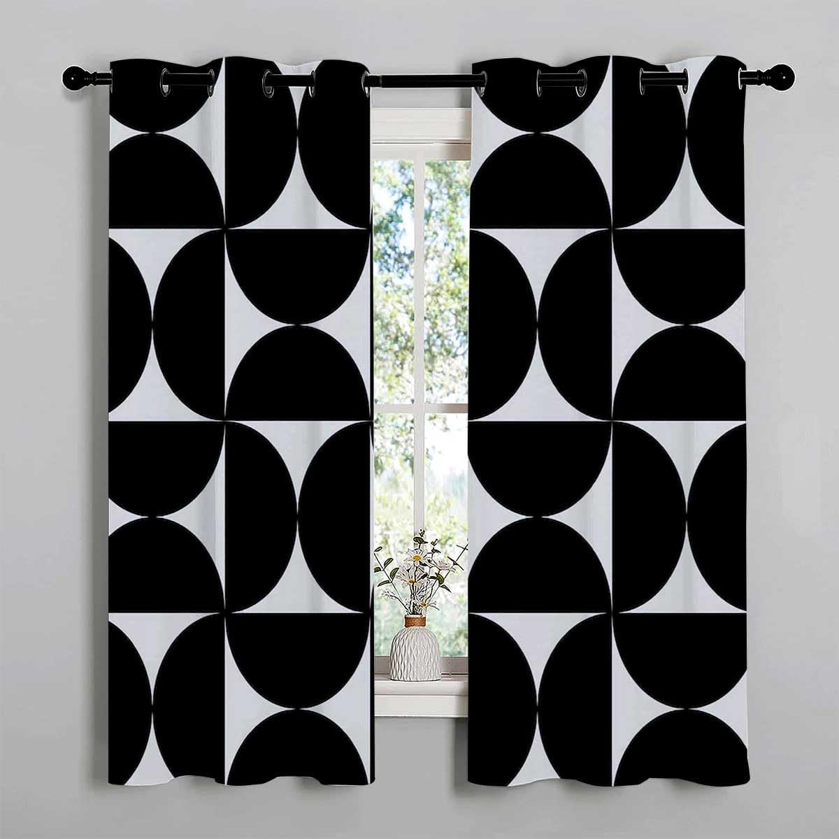 YANFENQI Block Out Curtains 2 Panels Grommet Blackout
