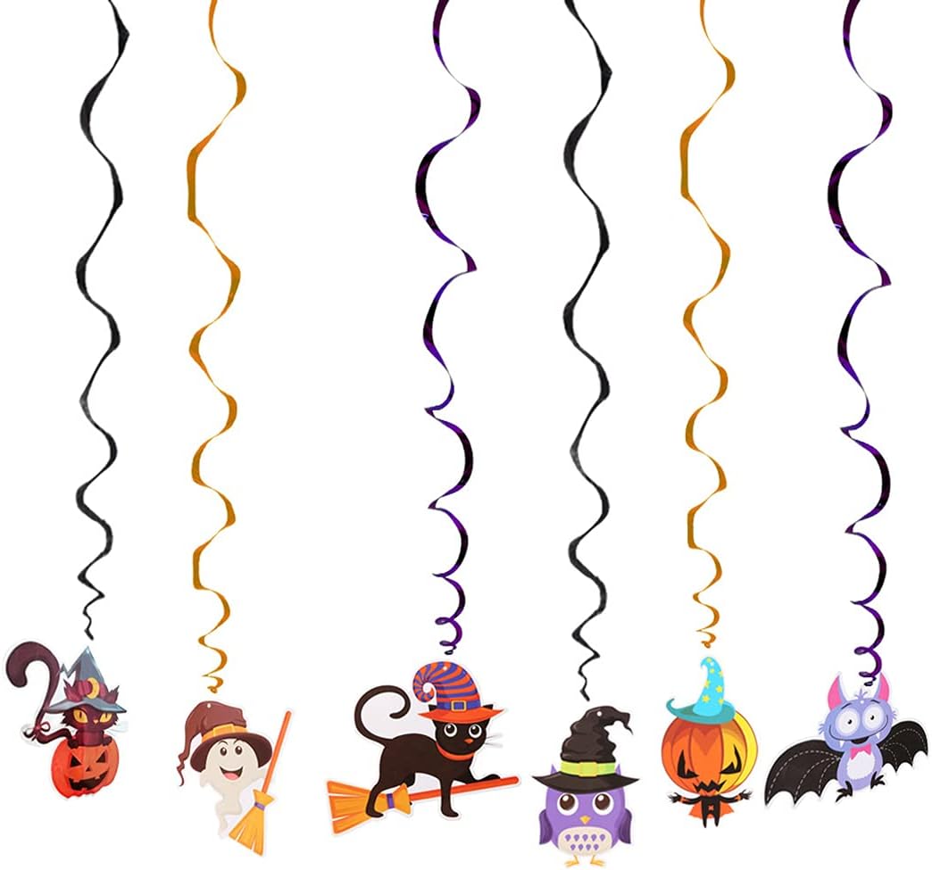 Annymall Halloween Ceiling Hanging Decorations 6PCS