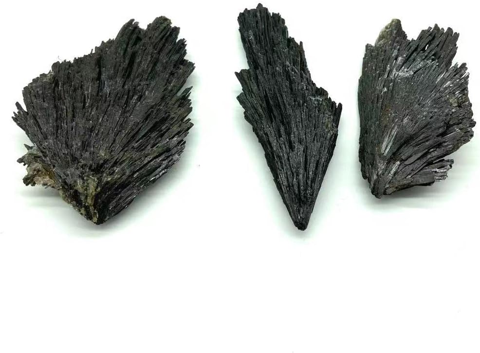 3pc Natural Crystal Black Kyanite Stones for Home Decoration