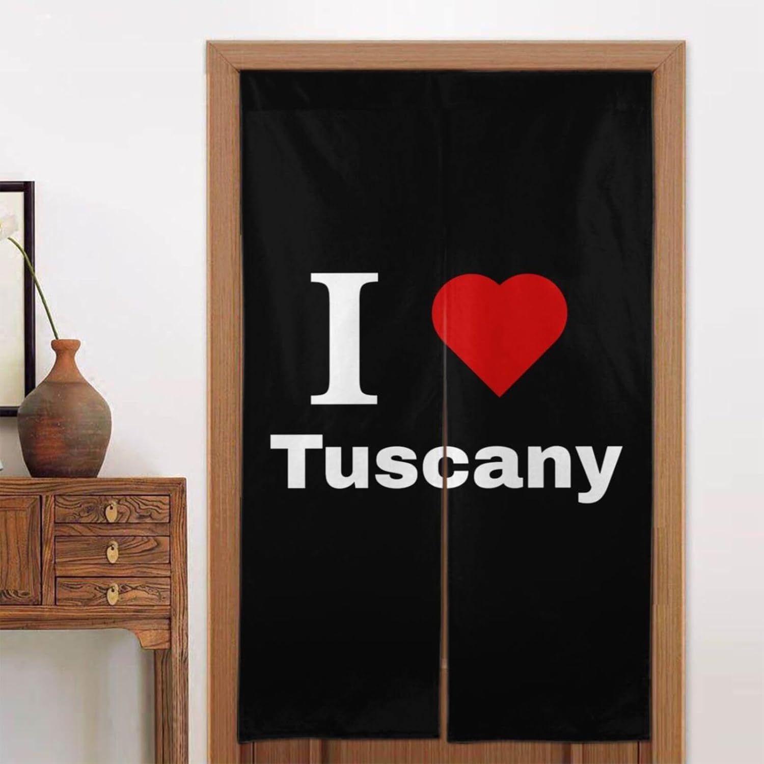 MULIHU I Love Tuscany Blackout Curtains 34x56in Door Partition Shade