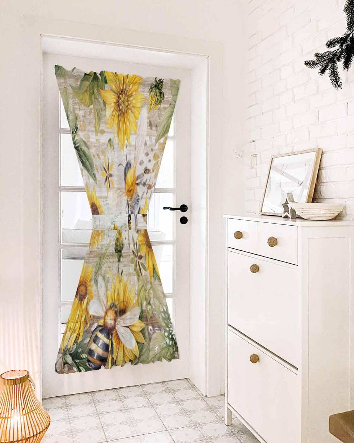 French Door Curtain with Rod Pocket and Tieback 1