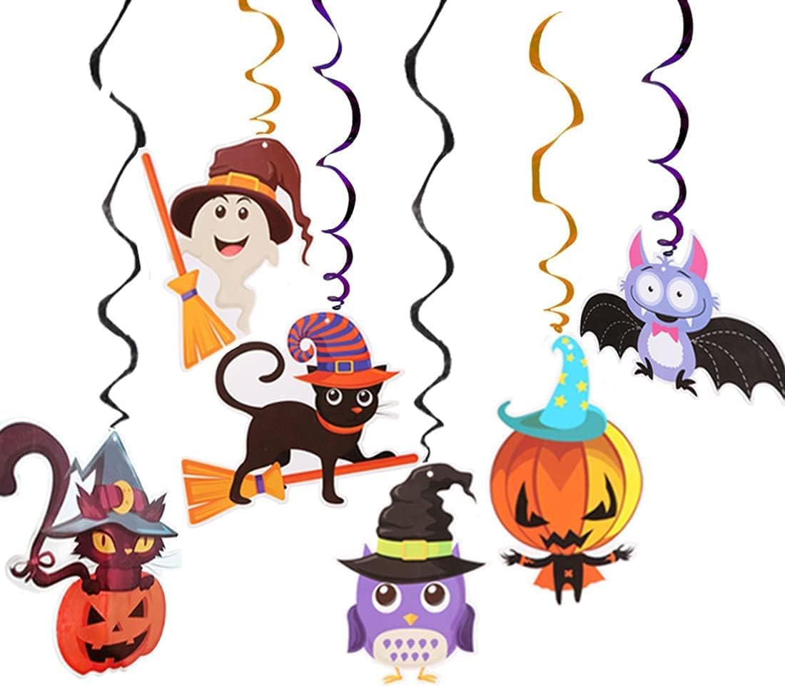 Annymall Halloween Ceiling Hanging Decorations 6PCS