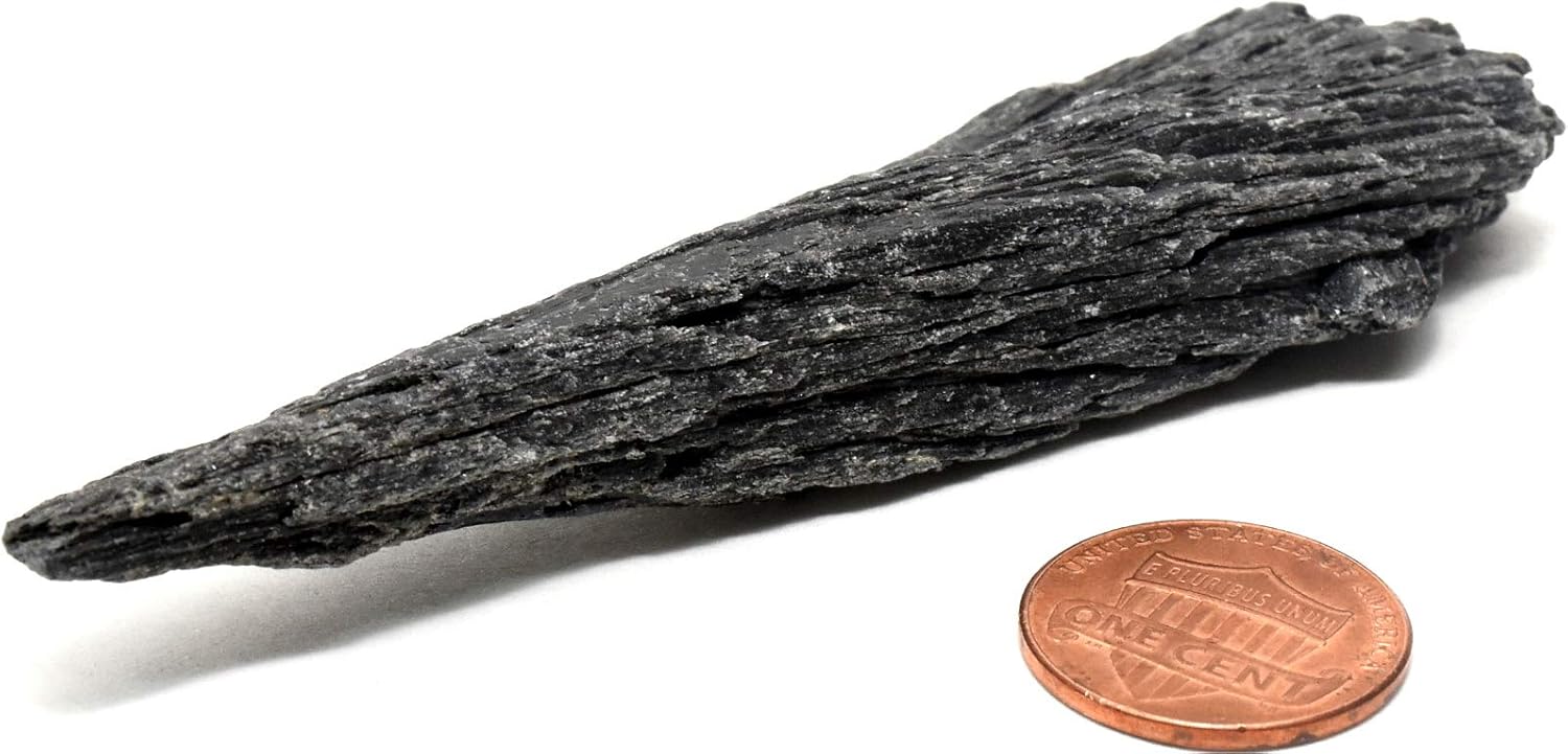 200ct Black Kyanite Blade Cluster Rough Natural Gemstone