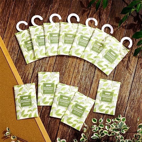 MYARO Eucalyptus Scented Sachets 12 Pcs Drawer Closet Freshener