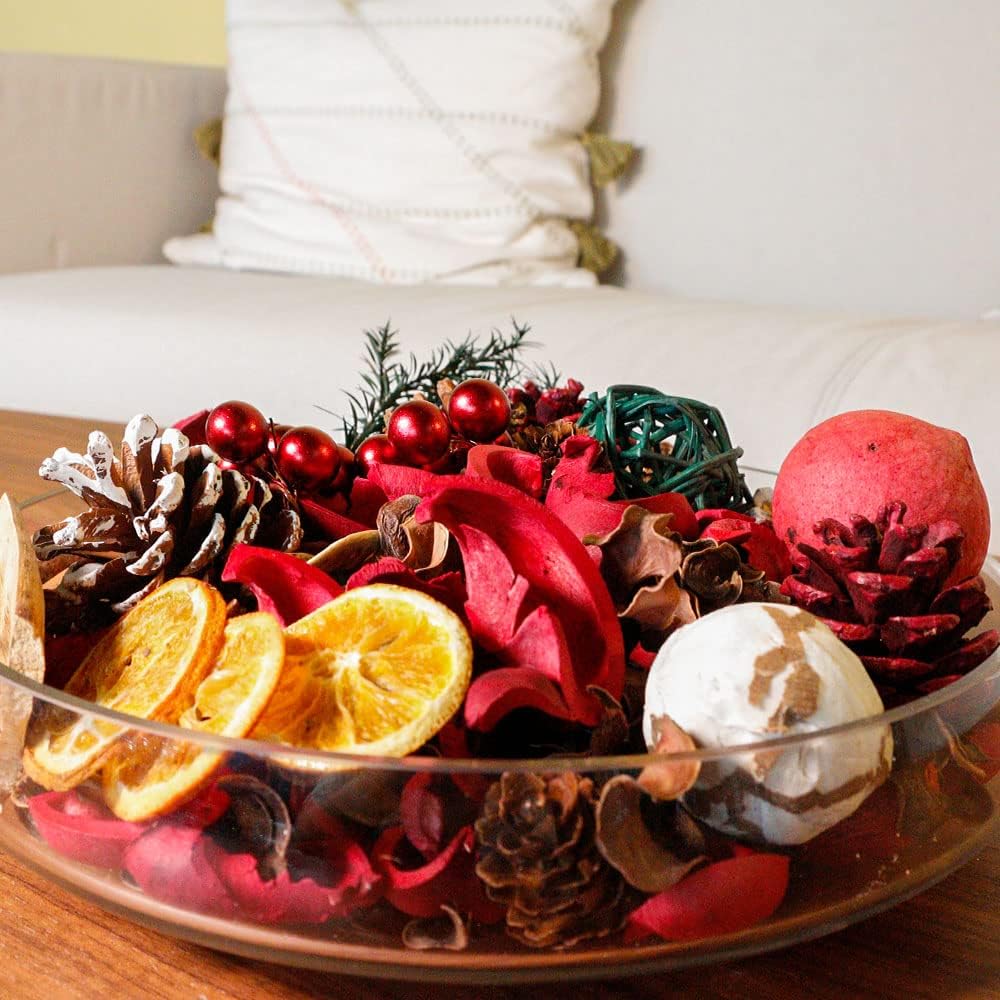 Qingbei Rina 20 oz Christmas Potpourri Red Bag