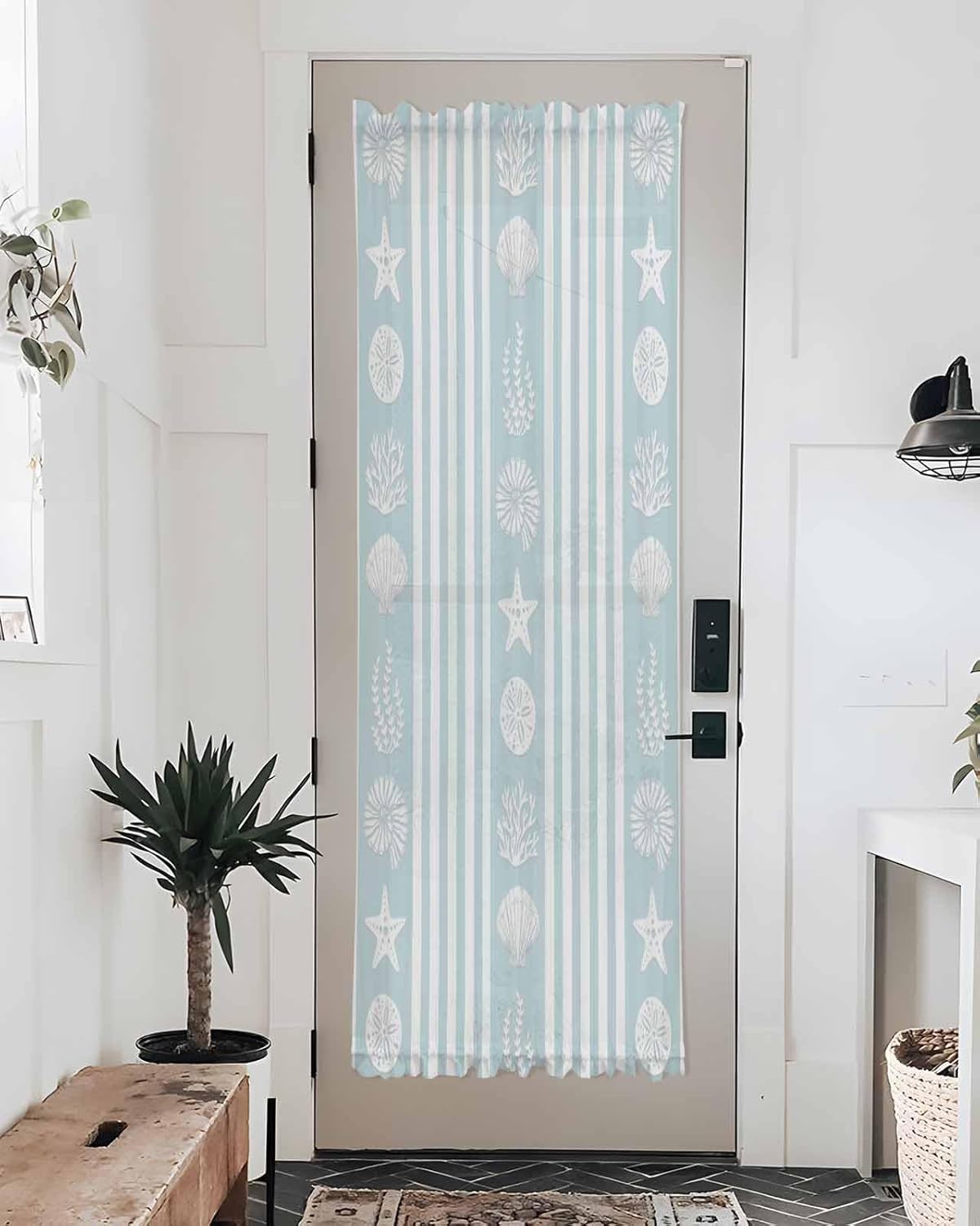 Elegant Door Curtains with Tiebacks for French Doors 54x72