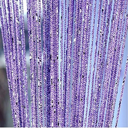 1x2M Door String Curtain with Silver Tassel