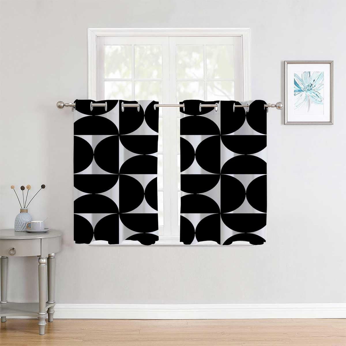 YANFENQI Block Out Curtains 2 Panels Grommet Blackout