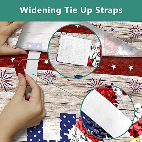 BEMIGO Door Curtains with July 4th Stars Firework Design