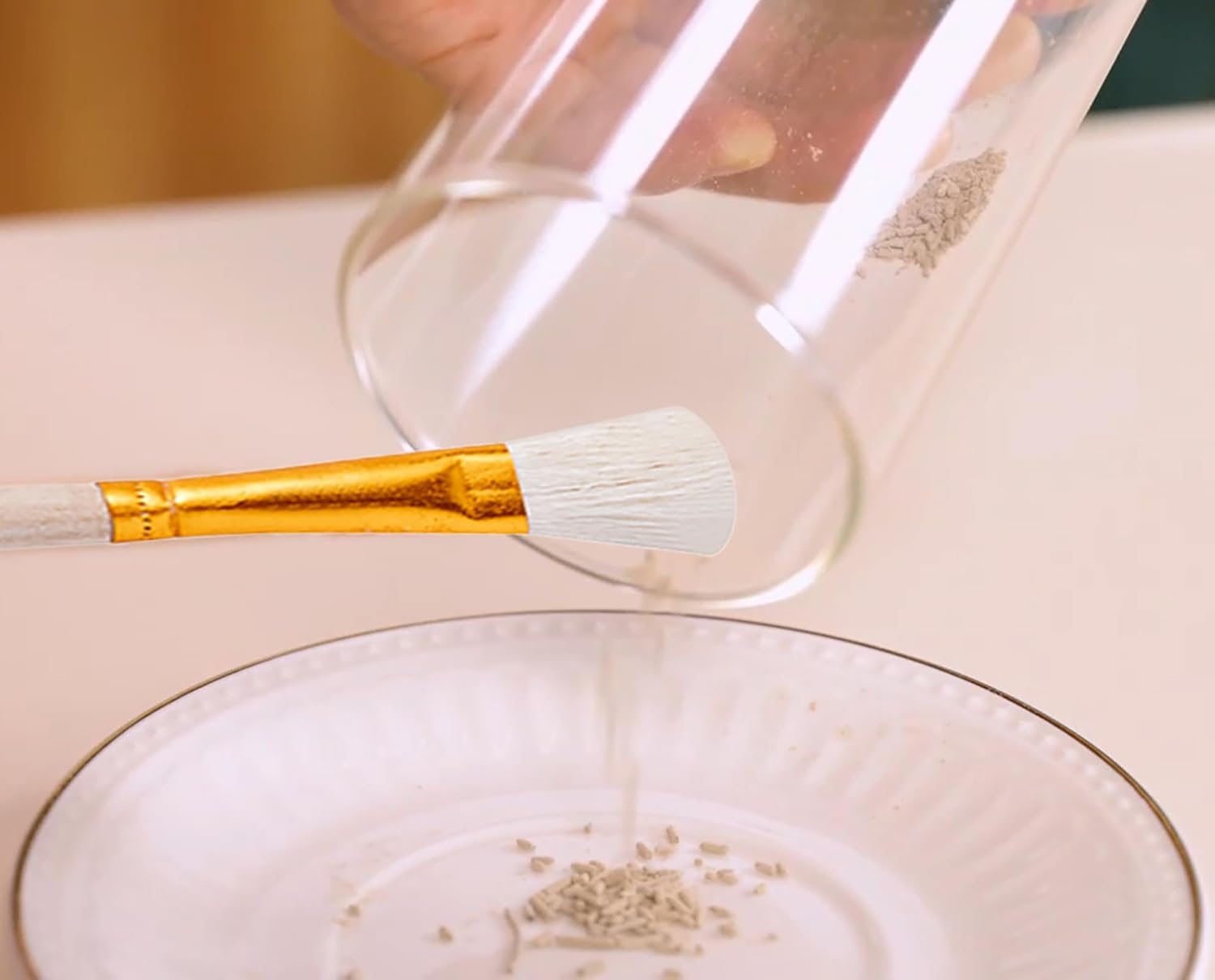 UBLUCKEN Incense Holder for Sticks with Glass Ash Catcher and Brush