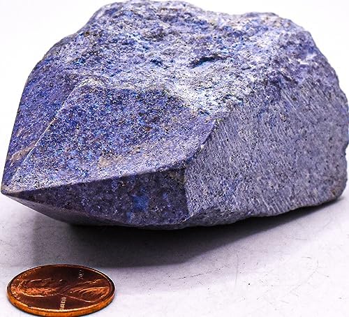 28 Inch Blue Dumortierite Rough Natural Gemstone Decor Specimen