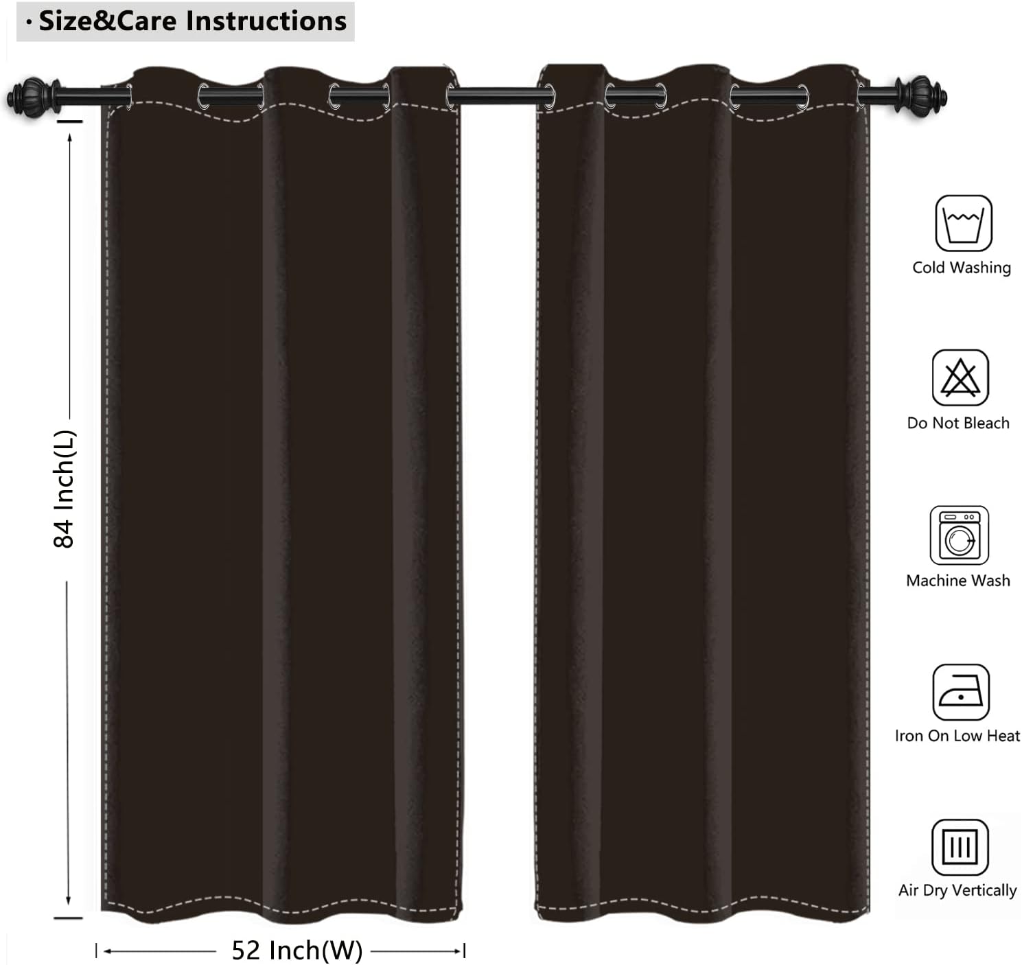 Umpoo Japanese Ukiyoe Blackout Curtains 2 Panels