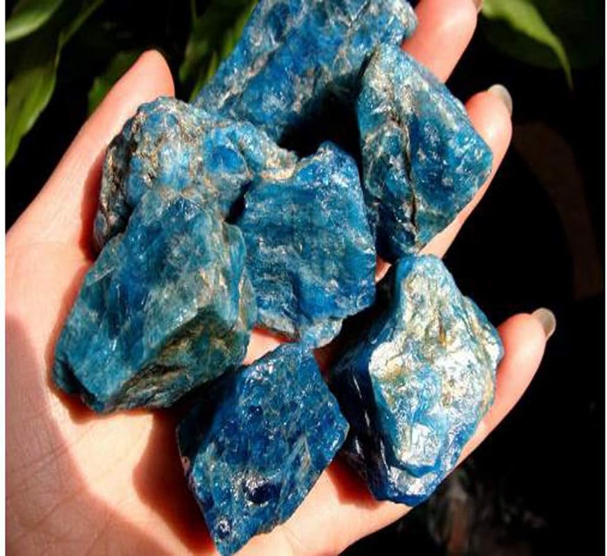 Blue Apatite Healing Crystal Rough Stone 1 Piece