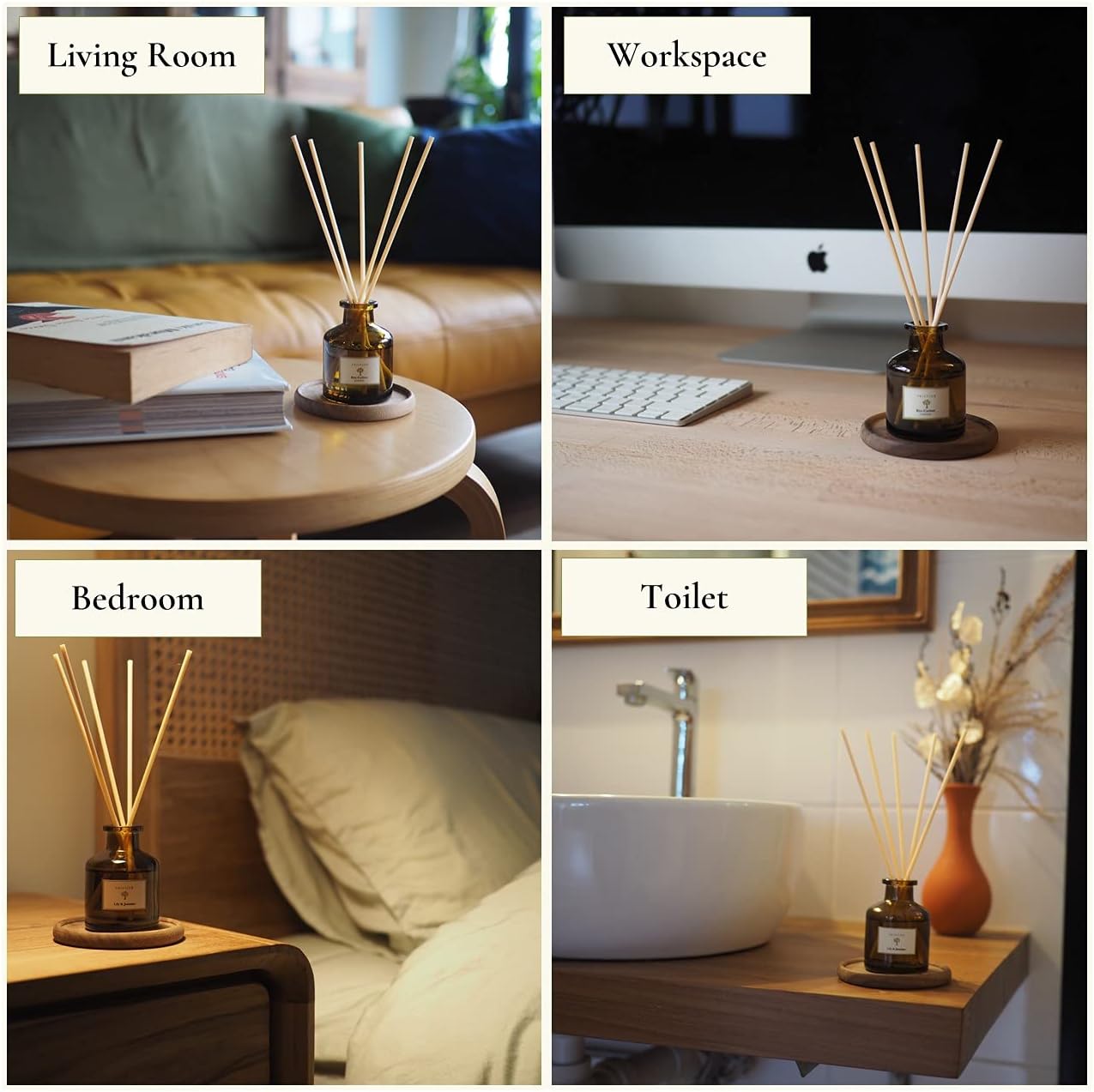 PRISTINE Himalayan Tea Scent Reed Diffuser Set