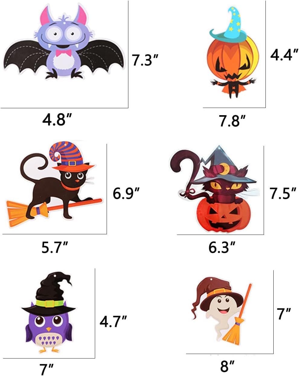 Annymall Halloween Ceiling Hanging Decorations 6PCS