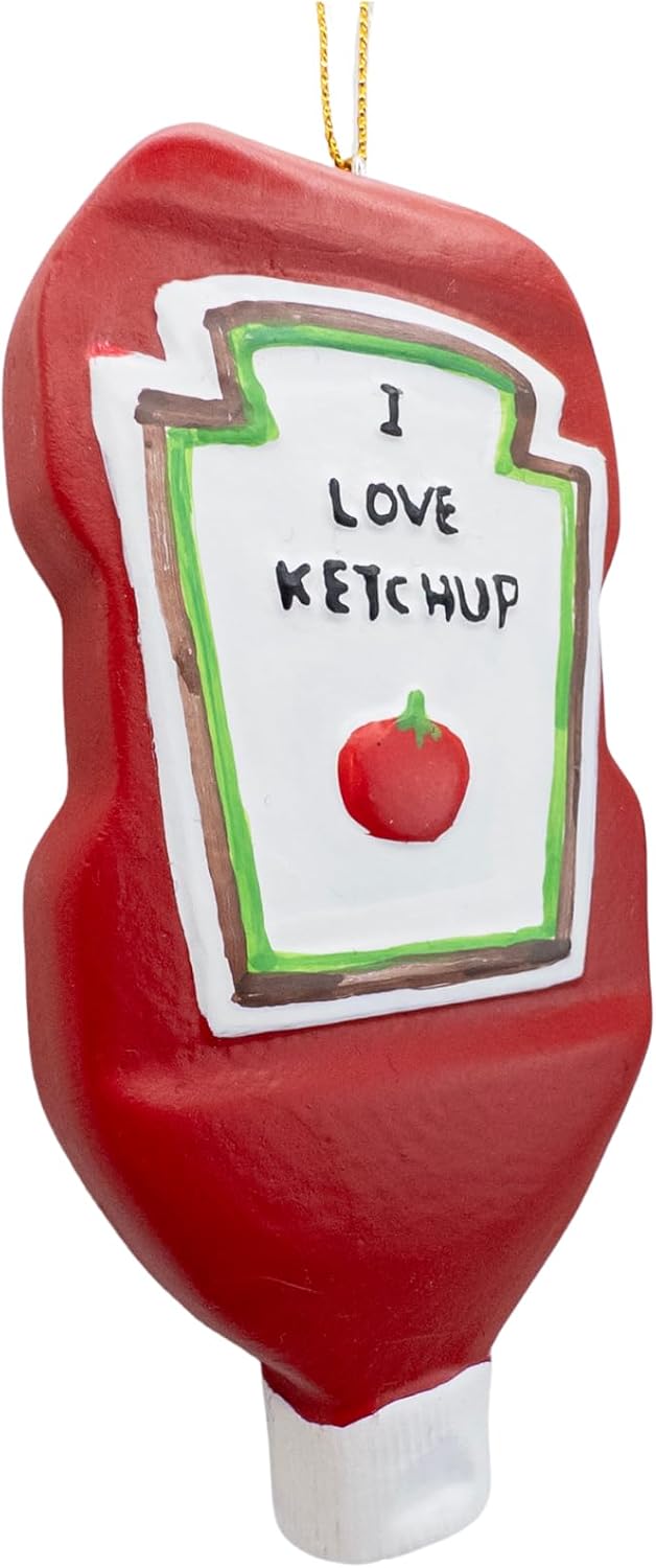 I Love Ketchup Tomato Bottle Christmas Tree Ornament