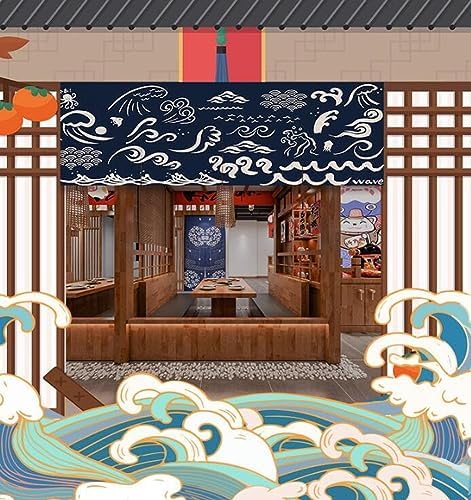 Japanese Sushi Bar Noren Door Curtain Panel