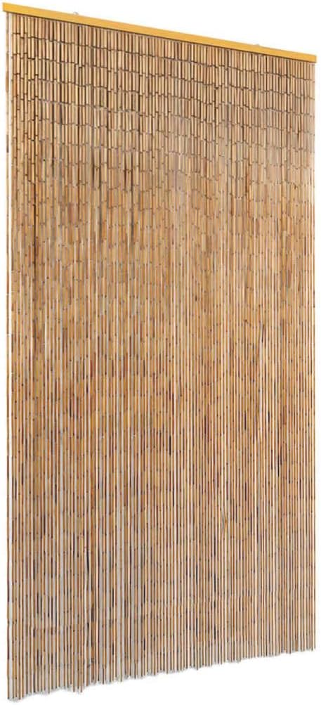 Door Curtain with Wooden Bar for Privacy and Protection