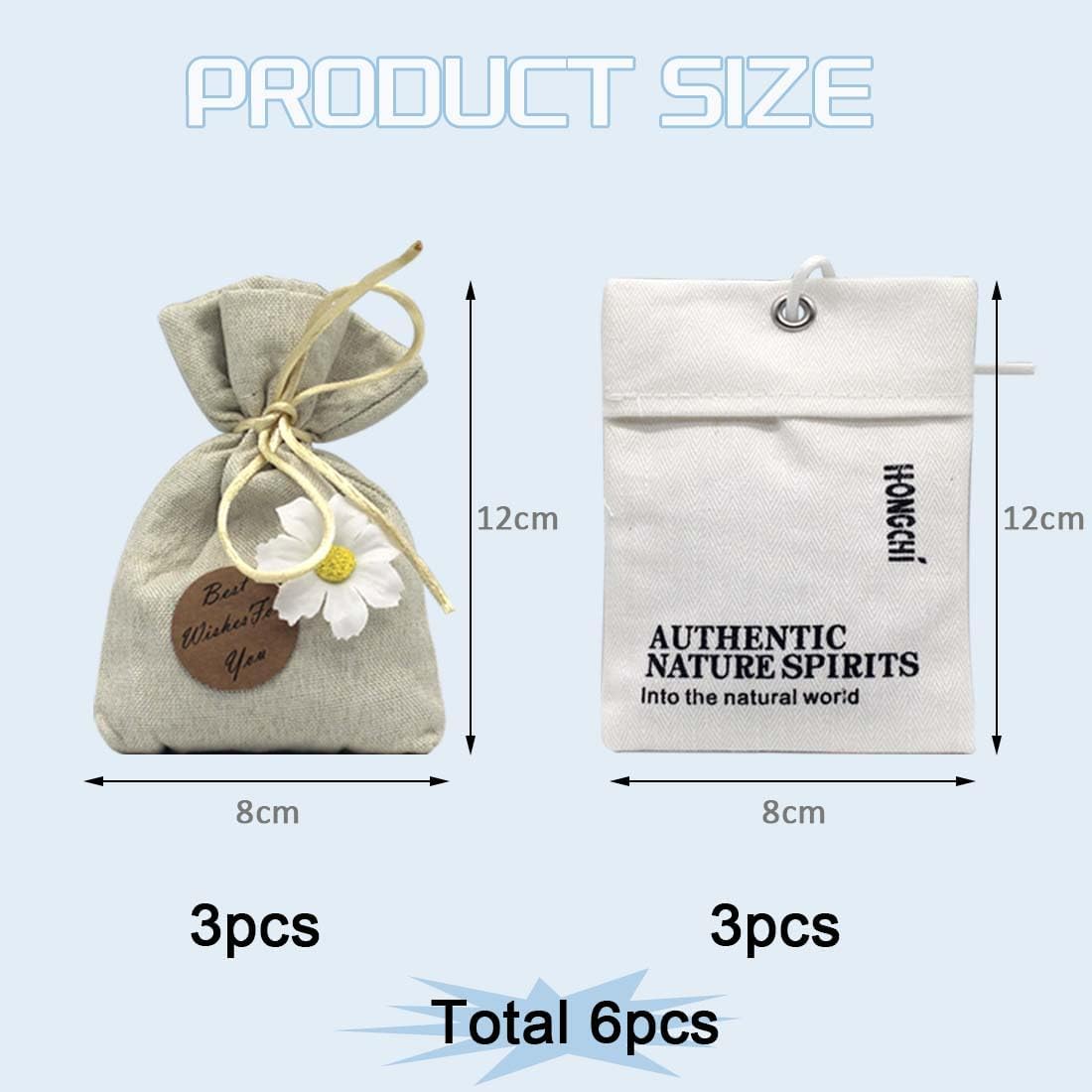 6-Pack Scented Sachets Set - English Pear Freesia Lavender