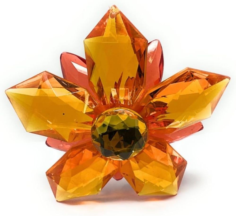 Ganz Orange Garden Party Flower Ornament