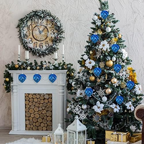 Jetec 8-Piece Glitter Christmas Tree Ornaments