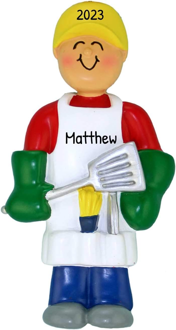 Personalized Grill Christmas Ornament 2024