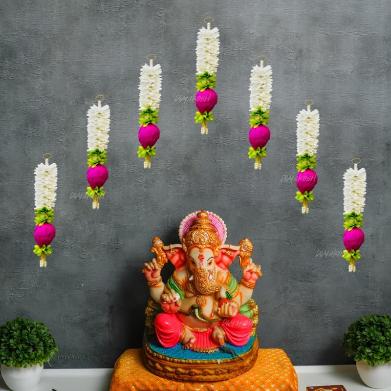 Lotus Hanging 8Pcs - 10 Inch Floral Wall Decor