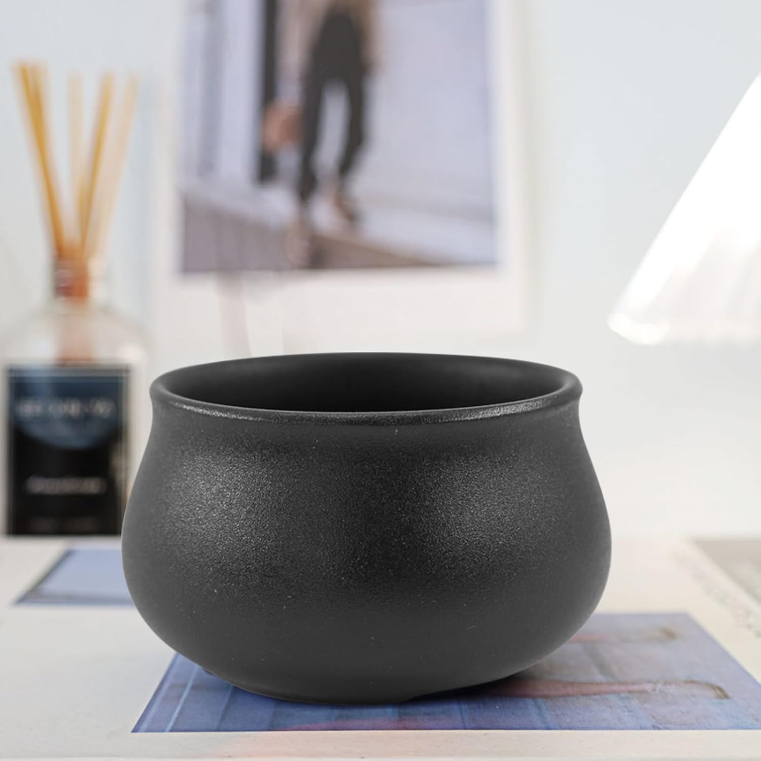 MrMrKura Ceramic Incense Stick Holder Black