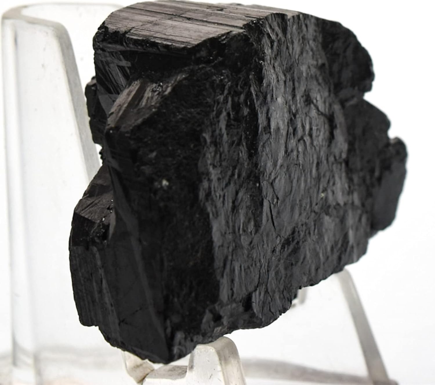 38mm Black Tourmaline Natural Cluster Specimen - Brazil