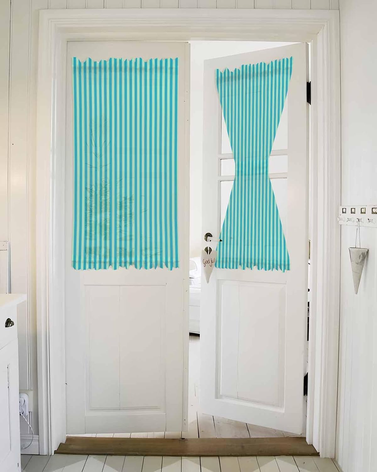 Modern Striped French Door Curtain 54W x 40L