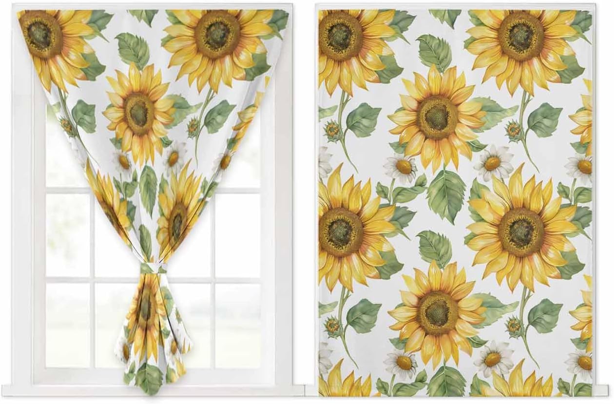 Sunflower Self Adhesive Thermal Curtains for Windows and Doors