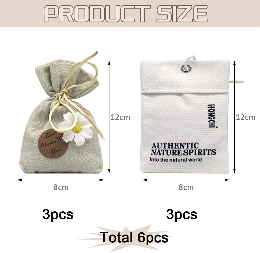 Home Refillable Fragrance Sachets 6-Pack Lavender Freesia