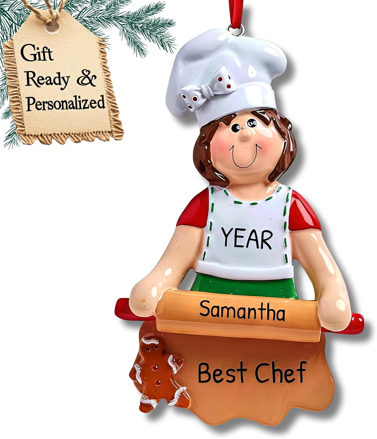 Personalized Baker Christmas Ornament 2024
