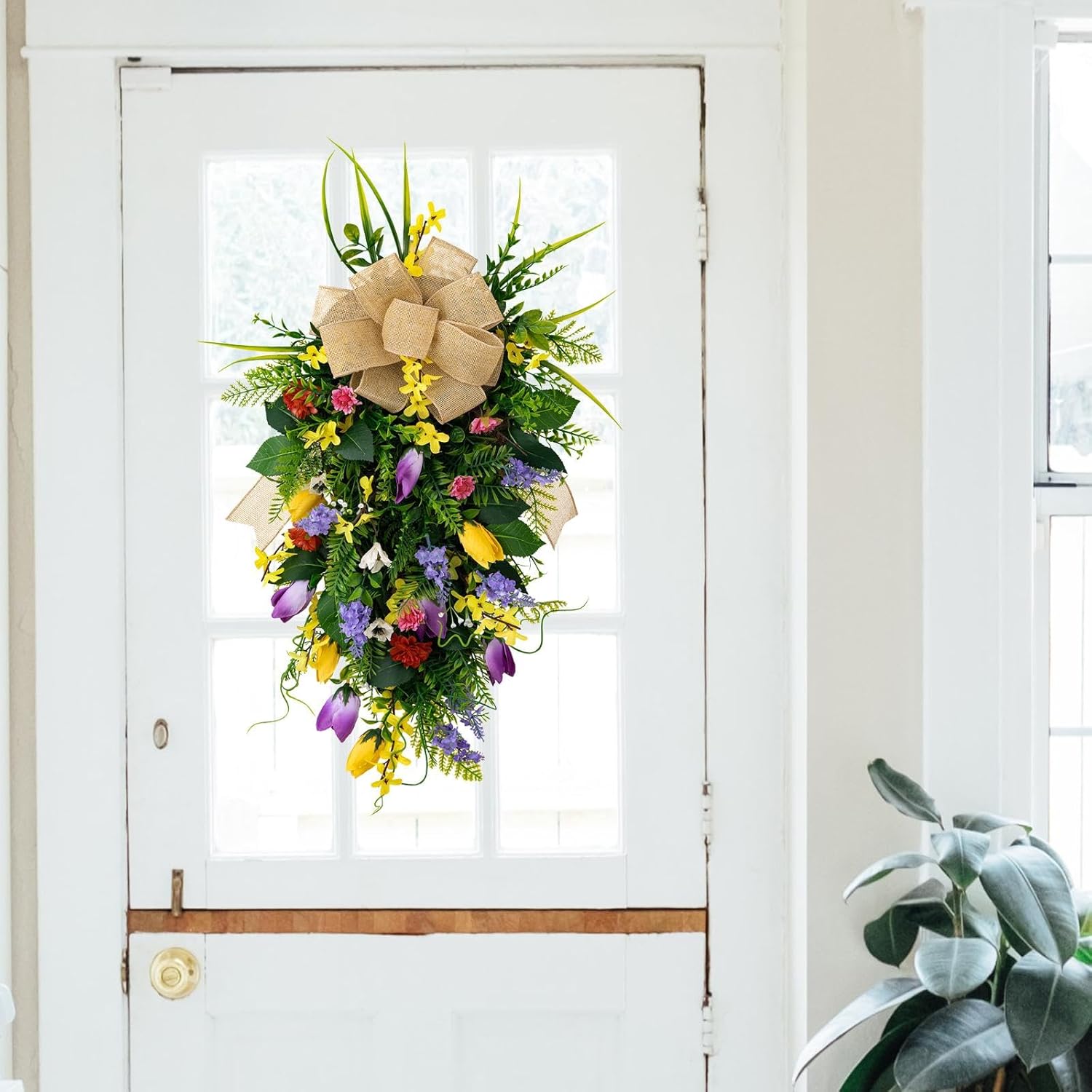 Menolana Wedding Swag Front Door Wreath 65x42cm