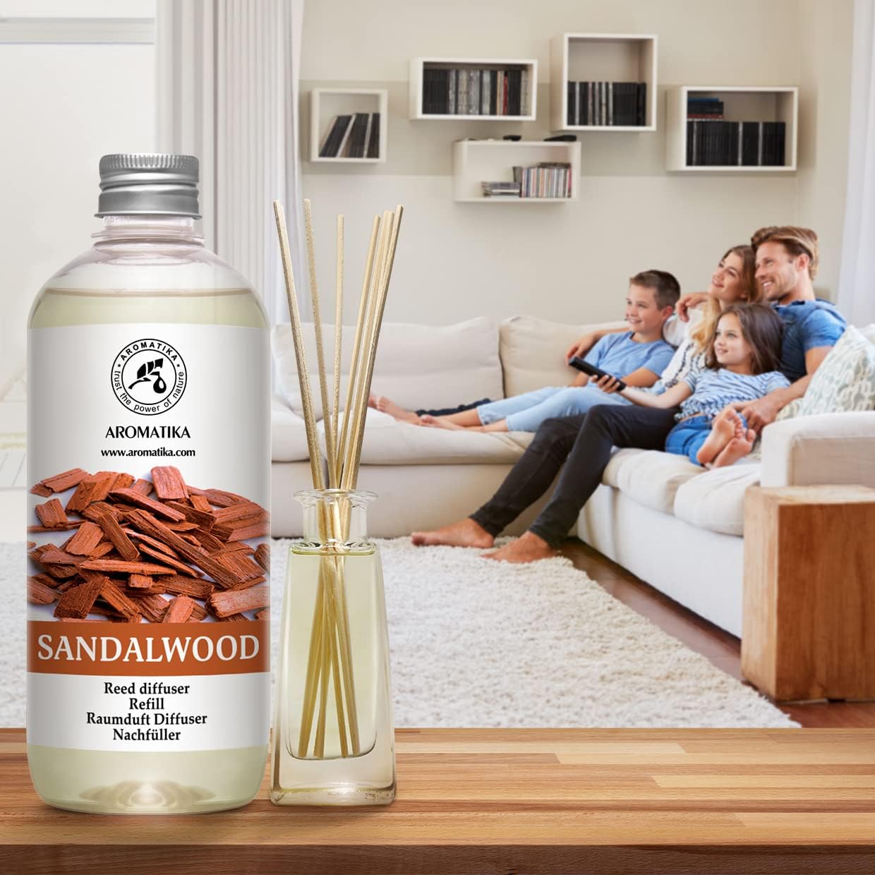 Sandalwood Reed Diffuser Refill 17 Fl Oz