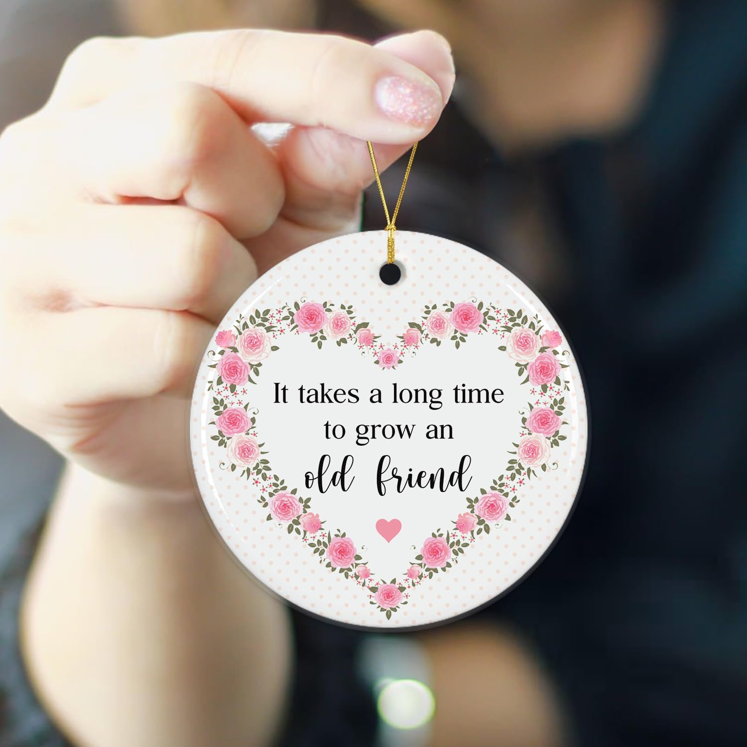 NewEleven Friendship Ornament for Women BFF Gift