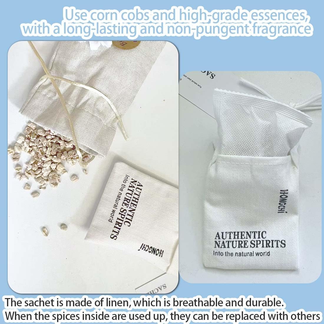 6-Pack Scented Sachets Set - English Pear Freesia Lavender