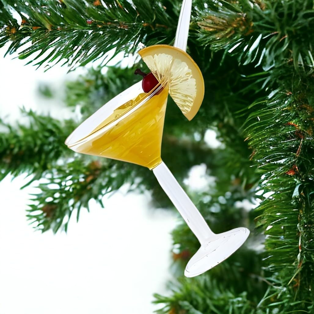 Kurt Adler Tropical Drink Glass Ornament 55 Inch